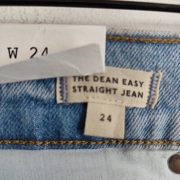 Ladies SZ 24 Madewell The Dean Easy Straight -Leg Jean - Picture 6 of 6